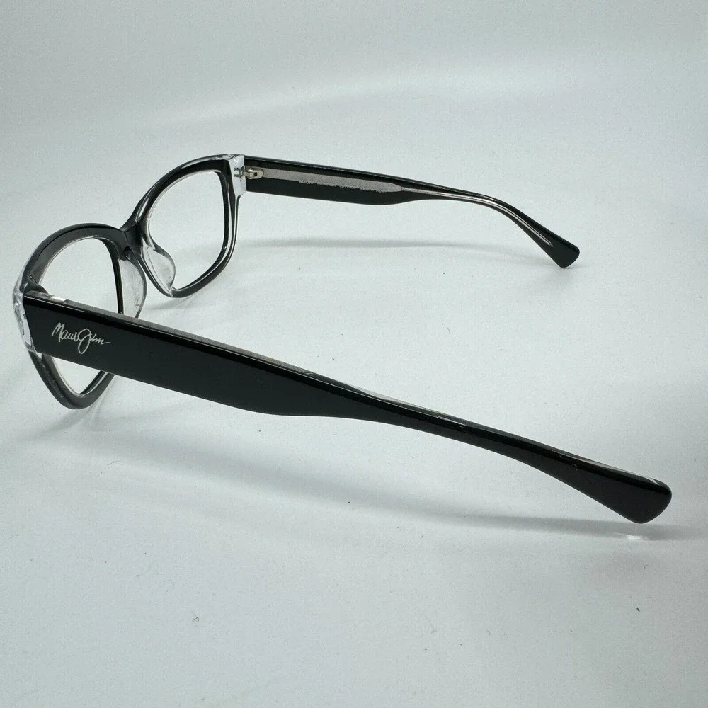 Maui Jim Sunglasses Frames MJ768-02K PLUMERIA‎ 55/17-135 Black Full Rim H11045